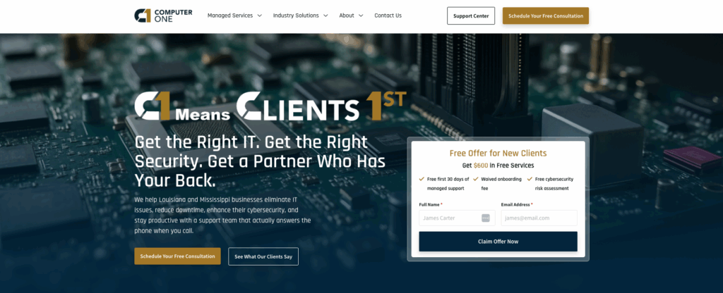 Computer One Website